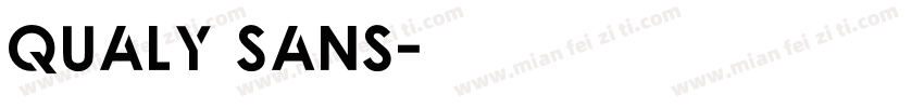 Qualy Sans字体转换